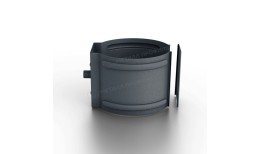 Держатель трубы (на кирпич) МЕТАЛЛ ПРОФИЛЬ Foramina Freeze D100 Grey