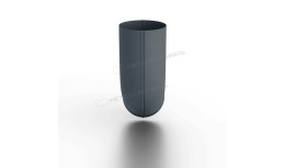 Колено сливное МЕТАЛЛ ПРОФИЛЬ Foramina Freeze D100 Grey