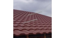 Металлочерепица МЕТАЛЛ ПРОФИЛЬ Монтекристо-ML NormanMP (ПЭ-01-9006-0.5)