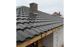 Металлочерепица МЕТАЛЛ ПРОФИЛЬ Монтекристо-XL (PURMAN-20-9005-0.5)