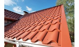 Металлочерепица МЕТАЛЛ ПРОФИЛЬ Монтерроса-S (AGNETA-20-Copper\Copper-0.5)