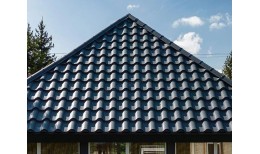 Металлочерепица МЕТАЛЛ ПРОФИЛЬ Монтерроса-X (VikingMP E-20-7024-0.5)