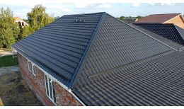 Металлочерепица МЕТАЛЛ ПРОФИЛЬ Трамонтана-S (PURMAN-20-9005-0.5)