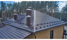 Металлочерепица МЕТАЛЛ ПРОФИЛЬ Трамонтана-X (PURMAN-20-8017-0.5)