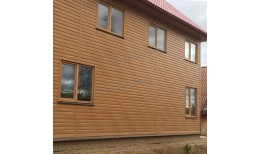 Сайдинг МЕТАЛЛ ПРОФИЛЬ Lбрус-XL-14х335 (ECOSTEEL-01-Сосна-0.5)