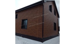 Сайдинг МЕТАЛЛ ПРОФИЛЬ Lбрус-XL-14х335 (ECOSTEEL_MA-01-МореныйДуб-0.5)