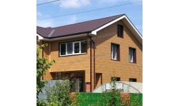 Сайдинг МЕТАЛЛ ПРОФИЛЬ Lбрус-XL-14х335 (ECOSTEEL_MA-01-Сосна-0.5)