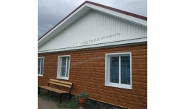 Сайдинг МЕТАЛЛ ПРОФИЛЬ Lбрус-XL-Н-14х335 (ECOSTEEL_T-01-ЗолотойДуб-0.5)