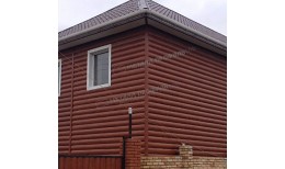 Сайдинг МЕТАЛЛ ПРОФИЛЬ Woodstock-28х330 (ECOSTEEL-01-МореныйДуб-0.5)