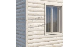 Сайдинг МЕТАЛЛ ПРОФИЛЬ Woodstock-28х330 (ECOSTEEL_MA-01-Беленый Дуб-0.5)