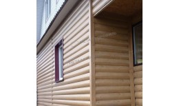 Сайдинг МЕТАЛЛ ПРОФИЛЬ Woodstock-28х330 (ECOSTEEL_MA-01-Сосна-0.5)