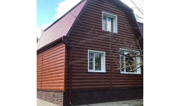 Сайдинг МЕТАЛЛ ПРОФИЛЬ Woodstock-Т-28х330 (ECOSTEEL-01-МореныйДуб-0.5)