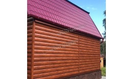 Сайдинг МЕТАЛЛ ПРОФИЛЬ Woodstock-Т-28х330 (ECOSTEEL-01-МореныйДуб-0.5)