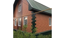 Сайдинг МЕТАЛЛ ПРОФИЛЬ Woodstock-Т-28х330 (ECOSTEEL-01-Сосна-0.5)