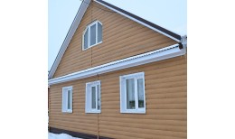 Сайдинг МЕТАЛЛ ПРОФИЛЬ Woodstock-Т-28х330 (ECOSTEEL_MA-01-Сосна-0.5)