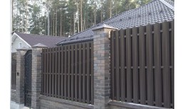 Штакетник металлический МЕТАЛЛ ПРОФИЛЬ ELLIPSE-O 19х126 NormanMP (ПЭ-01-8017-0.5)