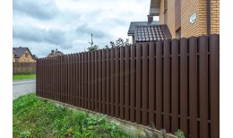 Штакетник металлический МЕТАЛЛ ПРОФИЛЬ ELLIPSE-O 19х126 (ПЭ-01-8017-0.4)