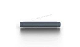 Труба соединительная МЕТАЛЛ ПРОФИЛЬ Foramina Freeze D100х1000 Grey