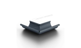 Угол желоба наружный МЕТАЛЛ ПРОФИЛЬ Foramina Freeze D125 Grey