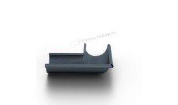 Угол желоба наружный МЕТАЛЛ ПРОФИЛЬ Foramina Freeze D125 Grey