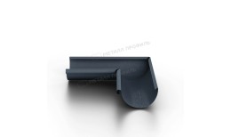 Угол желоба внутренний МЕТАЛЛ ПРОФИЛЬ Foramina Freeze D125 Grey