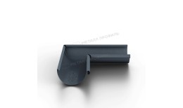 Угол желоба внутренний МЕТАЛЛ ПРОФИЛЬ Foramina Freeze D125 Grey