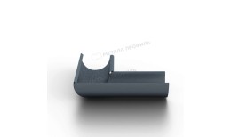 Угол желоба внутренний МЕТАЛЛ ПРОФИЛЬ Foramina Freeze D125 Grey