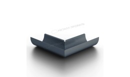 Угол желоба внутренний МЕТАЛЛ ПРОФИЛЬ Foramina Freeze D125 Grey