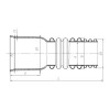 Труба гофрированная двустенная с раструбом SN6 - SN7 315/271 1,5м