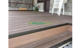 Террасная доска MasterDeck Classic Широкий вельвет (Антрацит)