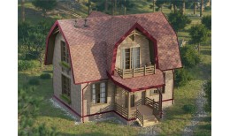 Гибкая черепица Europa, Карат, Красный