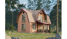 Фасадная панель Флемиш, красный жженый