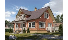 Фасадная панель Флемиш, красный жженый