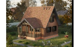 Ламинированная черепица Серия Dragon Lux, брауни