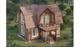 Фасадная панель Флемиш, коричневый