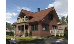 Фасадная панель Флемиш, коричневый