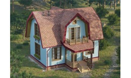 Гибкая черепица Eurasia, Шестигранник, Красный