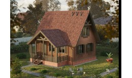 Гибкая черепица Eurasia, Шестигранник, Красный