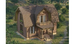 Гибкая черепица Eurasia, Лабиринт, Коричневый