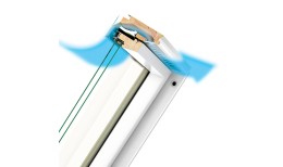 Мансардное окно с комбинированной системой открывания FPU-V U3 preSelect Max