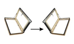 Универсальное распашное окно FAKRO FWP U3