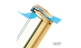 Деревянное мансардное окно FTP-V U3 WI-FI