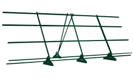 Ограждение кровельное со снегозадержателем на фальц Grand Line 1,2х3м RAL 6005