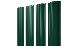 Штакетник Полукруглый Slim с прямым резом 0,45 PE-Double RAL 6005 зеленый мох