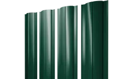 Штакетник Круглый с прямым резом 0,45 PE RAL 6005 зеленый мох