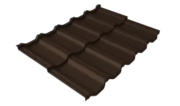 Профиль волновой модульный квинта Uno Grand Line c 3D резом 0,45 Drap TwinColor RAL 8017 шоколад
