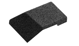 Наконечник ребрового конька Mtile черный