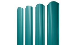 Штакетник Полукруглый Slim фигурный 0,45 PE RAL 5021 водная синь