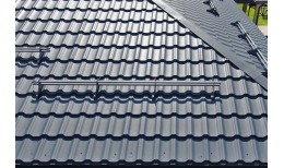 Снегозадержатель NEW трубчатый Grand Line RAL 7024 3м