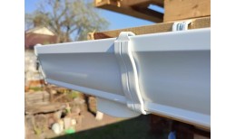 Желоб прямоугольный Vortex 127мм 3м RAL 9003